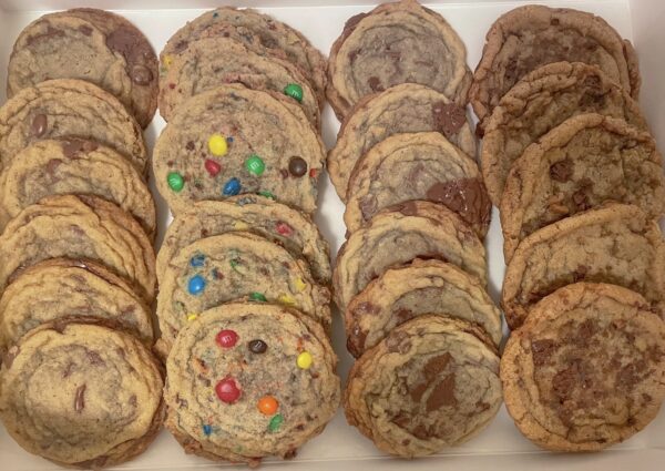 Picture of some cookie flavours offered